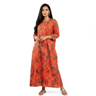 Digital Print Cotton Nighty – ML 82025