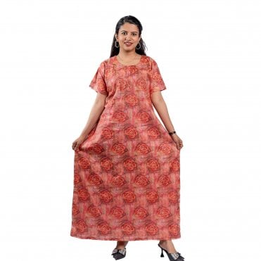 Digital Print Cotton Nighty – ML 82077