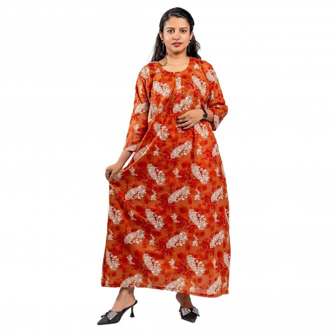 Digital Print Cotton Nighty – ML 82094