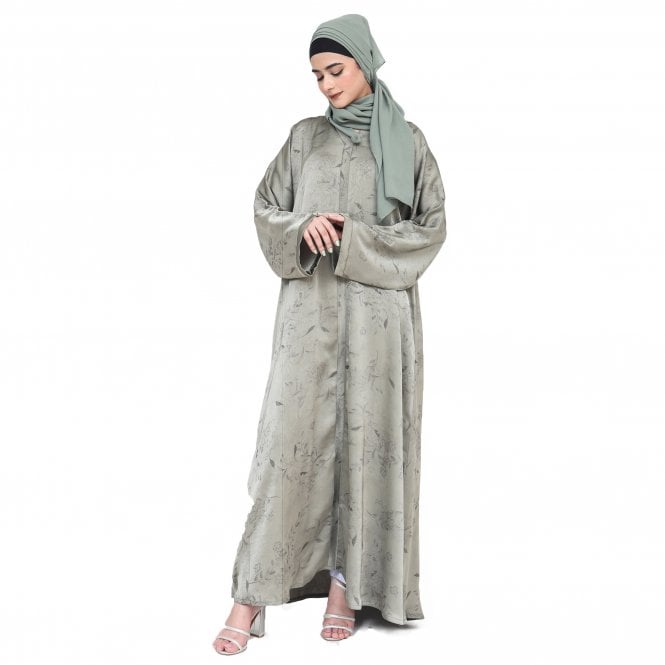 Elegant Jacket style Print Abaya – ML 32937
