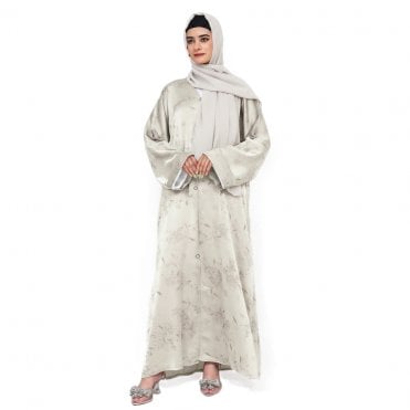Elegant Jacket style Print Abaya – ML 32941