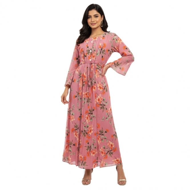 Elegant Long Georgette Dress – ML 14841