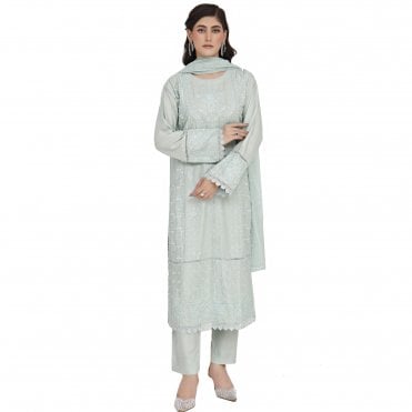 Embroidered Trouser Suit – ML 15148