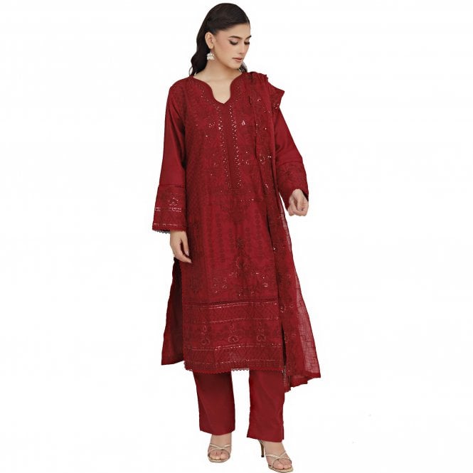 Embroidered Trouser Suit – ML 15155
