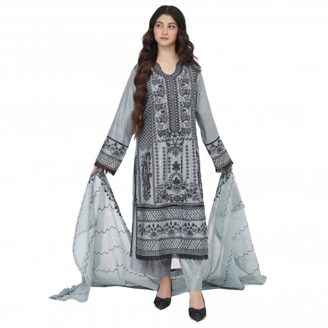 Embroidered Trouser Suit – ML 15156