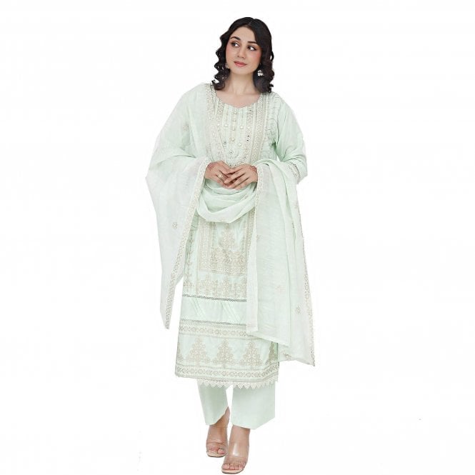 Embroidered Trouser Suit – ML 15162