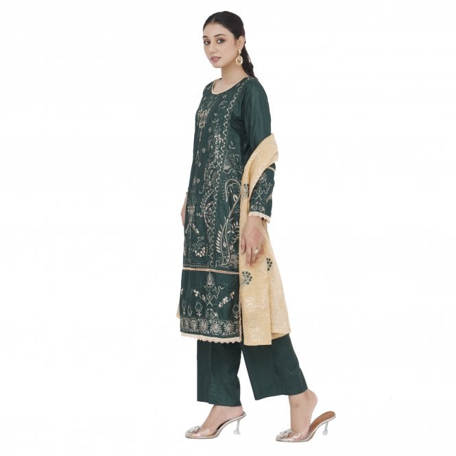 Embroidered Trouser Suit – ML 15169