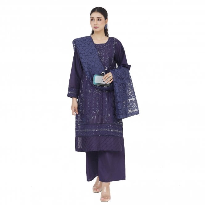 Embroidered Trouser Suit – ML 15170