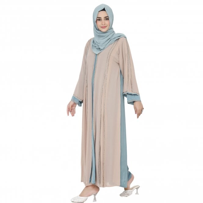 Luxury Dual-Tone Abaya– ML 33009
