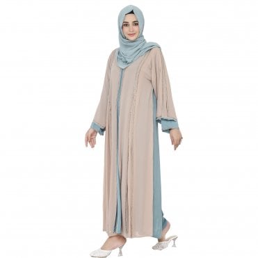 Luxury Dual-Tone Abaya– ML 33009