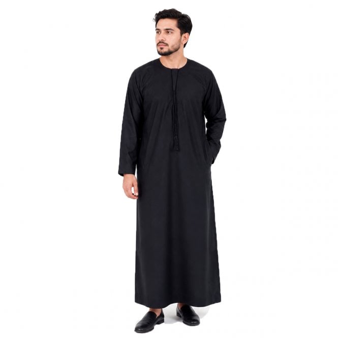 ML 5258 – Classic Matte Cotton Thobe with Tassel for Men (Father & Son)