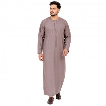 ML 5259 – Classic Matte Cotton Thobe with Tassel for Men (Father & Son)