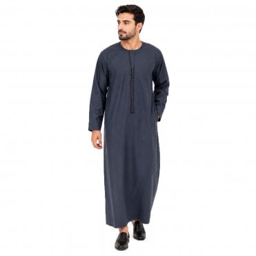 ML 5266 – Classic Matte Cotton Thobe with Tassel for Men (Father & Son)