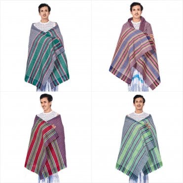 Multi-Color Check Bath Towel/Gamsa – ML 5168 (Color & Design May Vary)