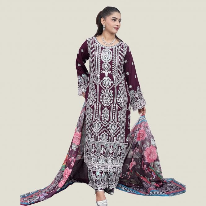 Premium embroidered Trouser Suit – ML 14923