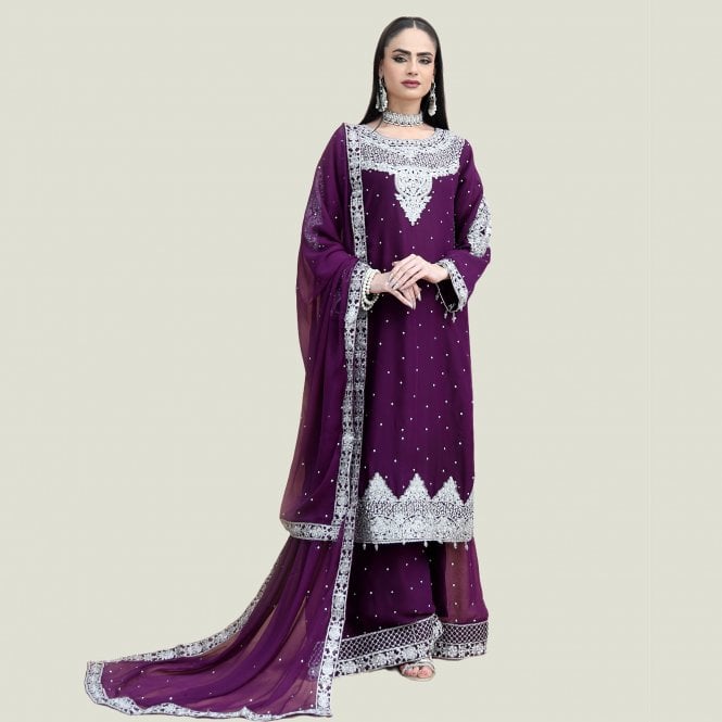Premium embroidered Trouser Suit – ML 15004