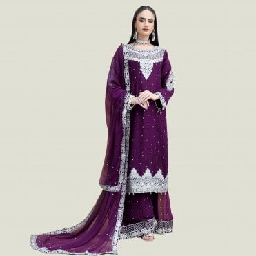 Premium embroidered Trouser Suit – ML 15004
