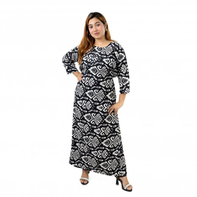 Printed Linen Nightie - ML 82111