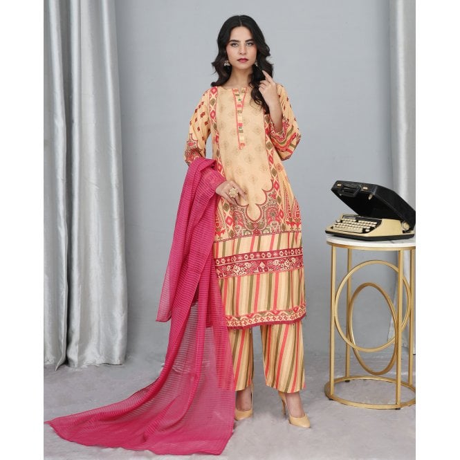 Printed Trouser Suit: ML 14953