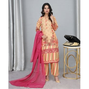 Printed Trouser Suit: ML 14953