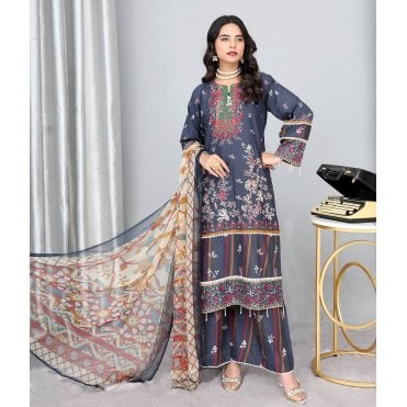 Printed Trouser Suit: ML 14961