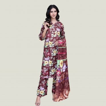 Printed Trouser Suit: ML 14963