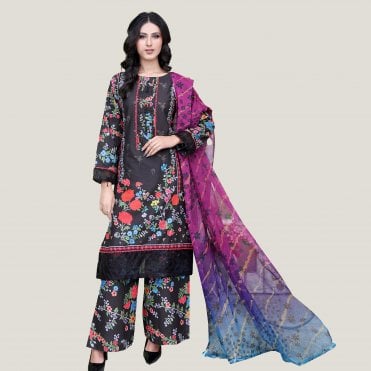 Printed Trouser Suit: ML 14970