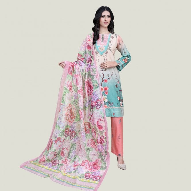 Printed Trouser Suit: ML 14971