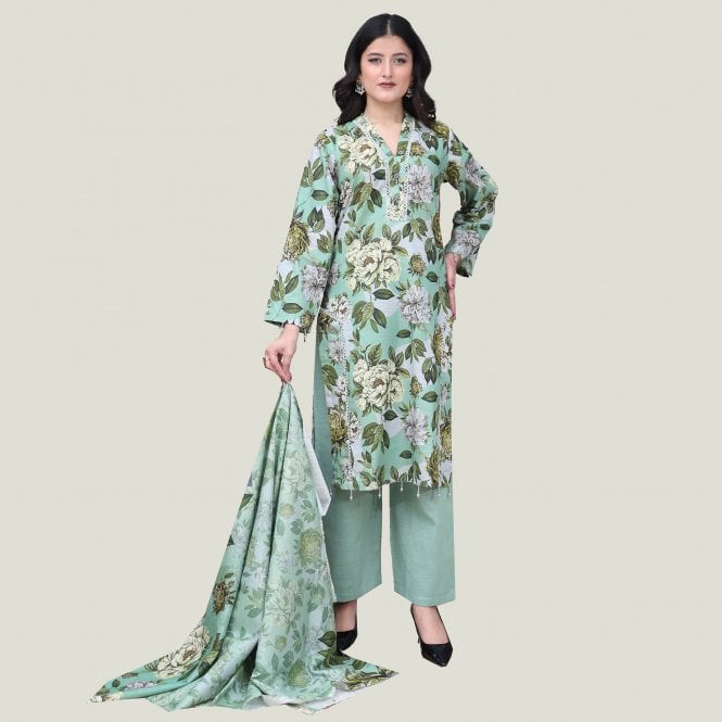 Printed Trouser Suit: ML 14982