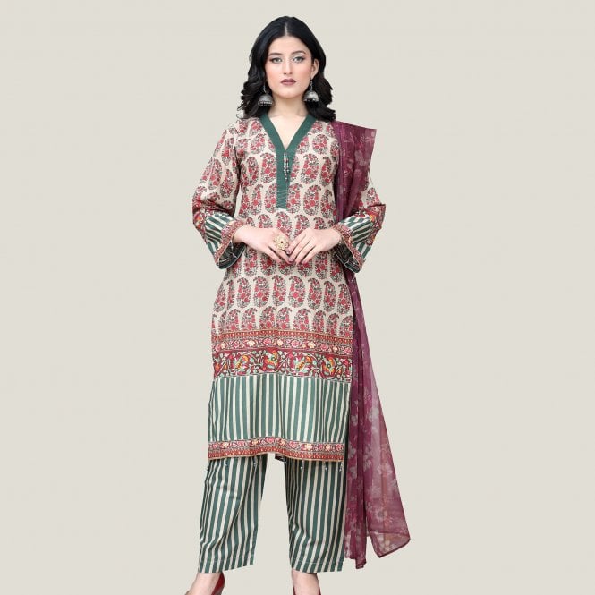 Printed Trouser Suit: ML 14990