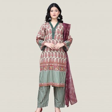 Printed Trouser Suit: ML 14990