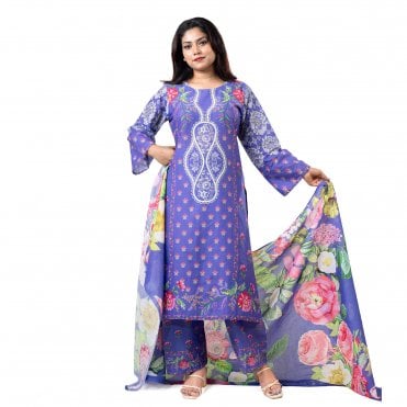 Printed Trouser Suit: ML 15036