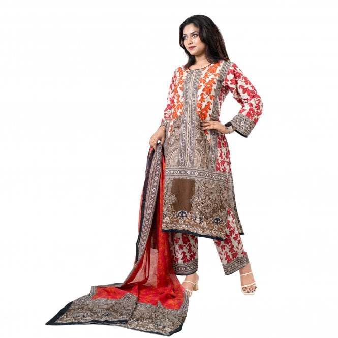 Printed Trouser Suit: ML 15037