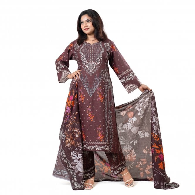 Printed Trouser Suit: ML 15039