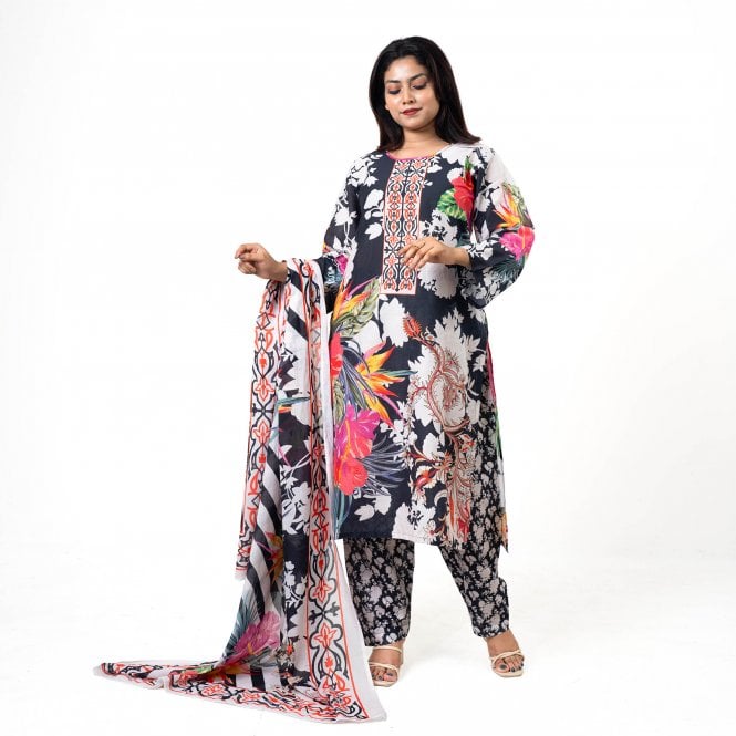 Printed Trouser Suit: ML 15042