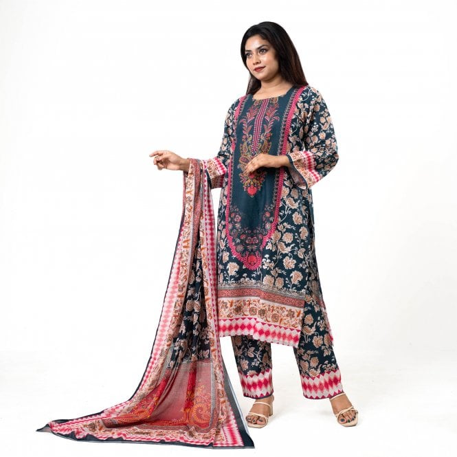 Printed Trouser Suit: ML 15044