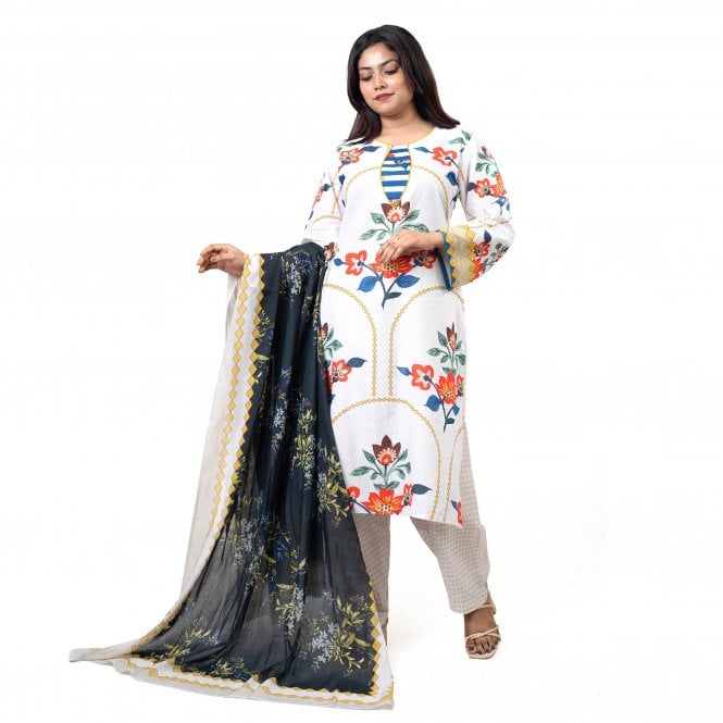Printed Trouser Suit: ML 15045