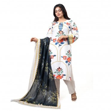 Printed Trouser Suit: ML 15045
