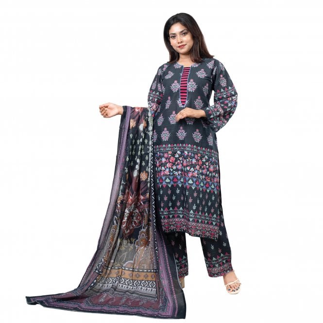 Printed Trouser Suit: ML 15047