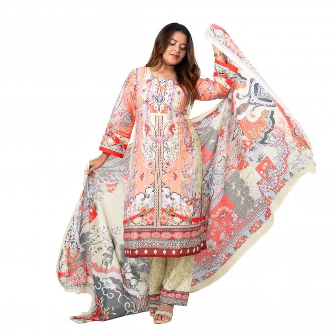 Printed Trouser Suit: ML 15050