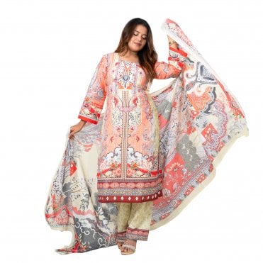 Printed Trouser Suit: ML 15050