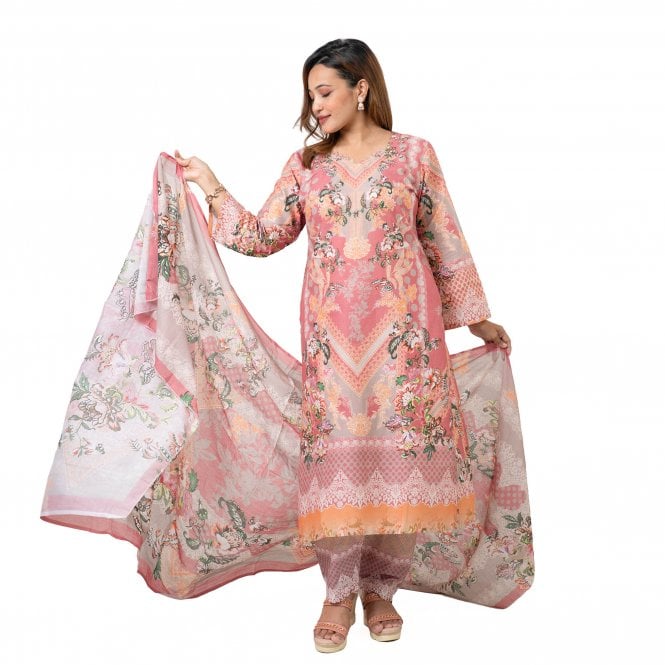 Printed Trouser Suit: ML 15052