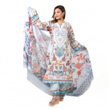 Printed Trouser Suit: ML 15054