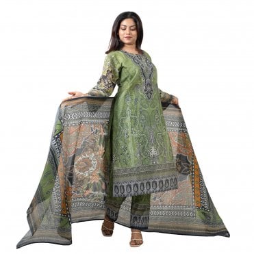 Printed Trouser Suit: ML 15055