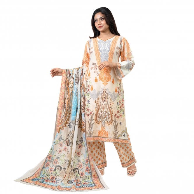 Printed Trouser Suit: ML 15057