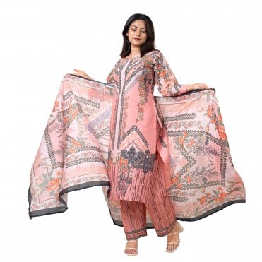 Printed Trouser Suit: ML 15061
