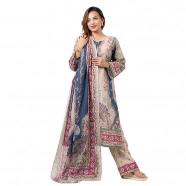 Printed Trouser Suit: ML 15062