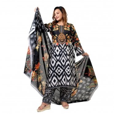 Printed Trouser Suit: ML 15064