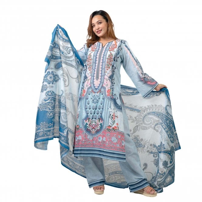 Printed Trouser Suit: ML 15067