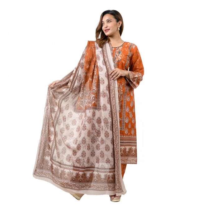 Printed Trouser Suit: ML 15074